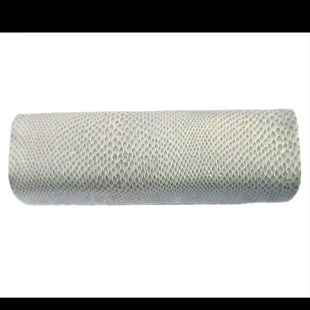 Jimmy Choo Eyeglass CASE ONLY Snakeskin Magnetic Flap Hard Case Ivory EUC